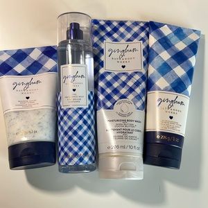 Bath and body works gingham full body set